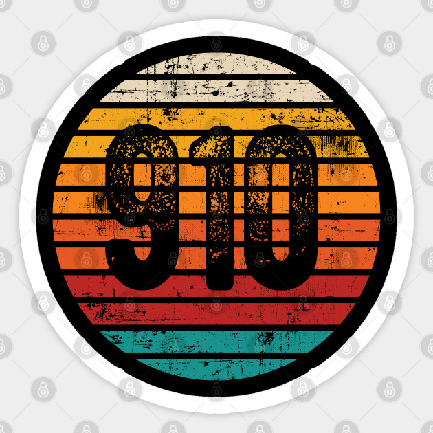 distressed-vintage-sunset-910-area-code-910-area-code-sticker